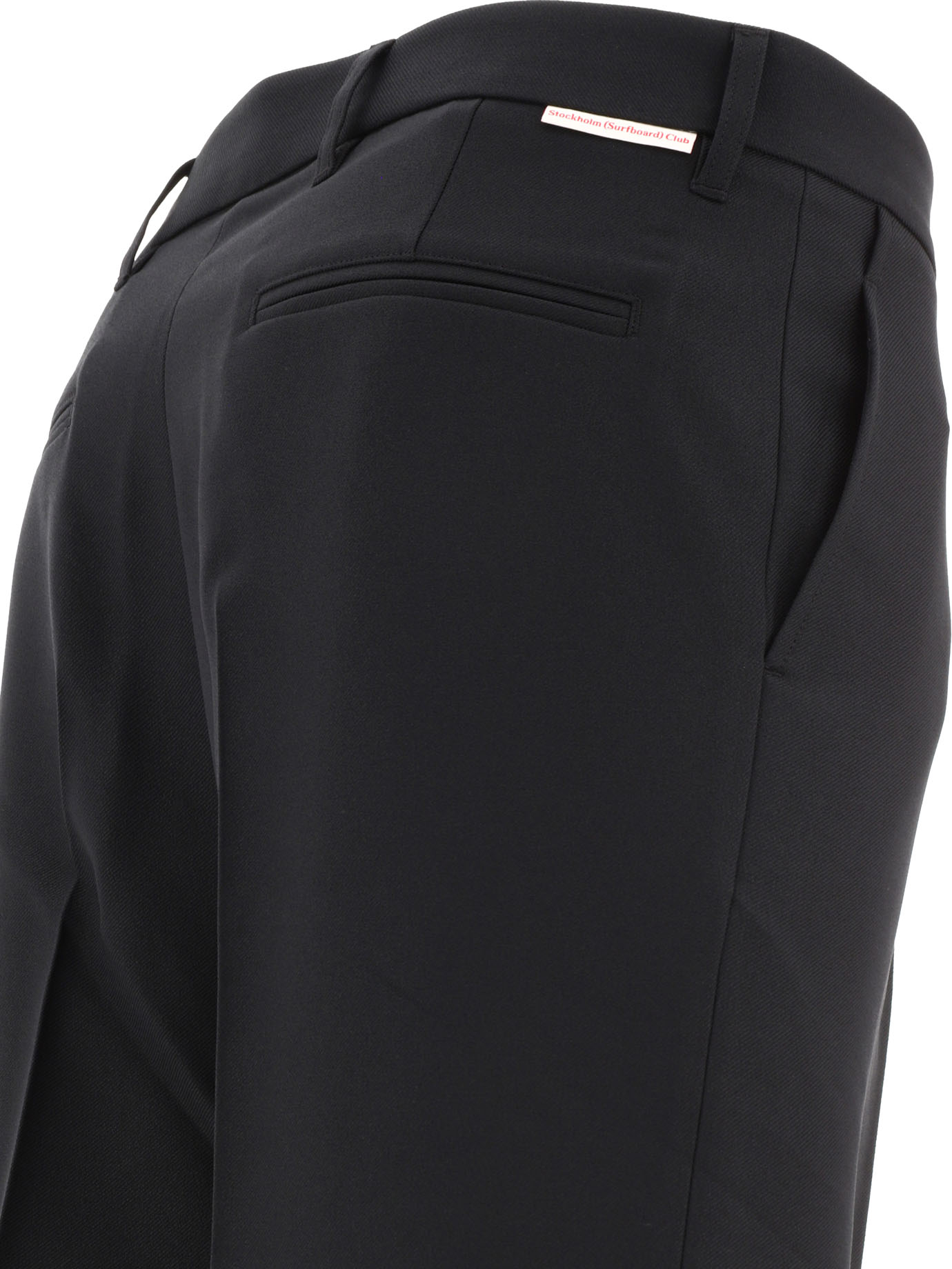 STOCKHOLM SURFBOARD CLUB Black   Club Sune trousers